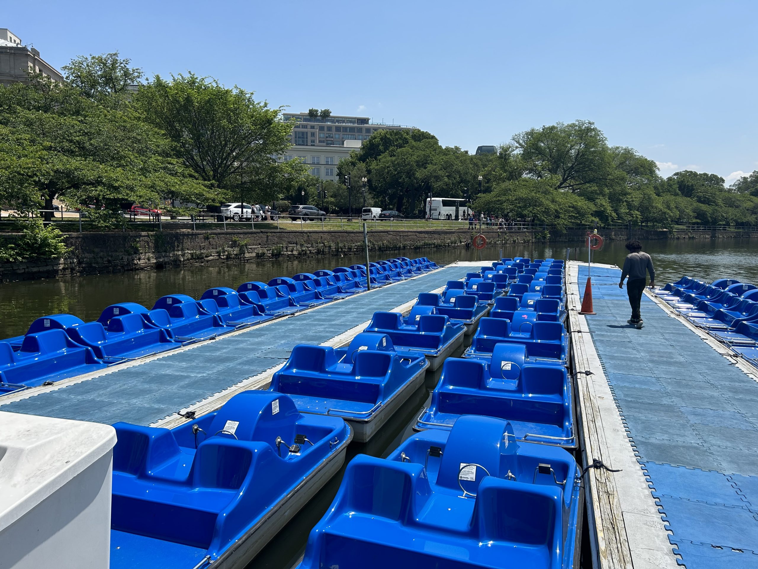 Pedal boats and iconic views at Tidal Basin Boathouse